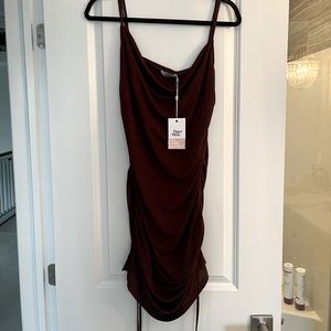 Tiger Mist Porto Dress in Chocolate *Brand New* Size M